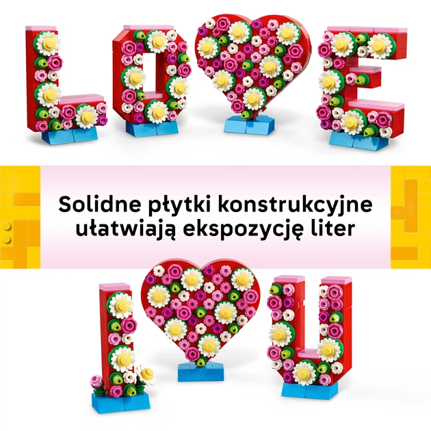Zestaw klocków LEGO Litery pełne miłości 345 elementów (40867) - obraz 6