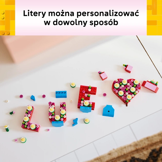 Zestaw klocków LEGO Litery pełne miłości 345 elementów (40867) - obraz 7