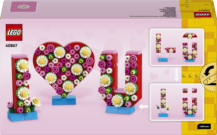 Zestaw klocków LEGO Litery pełne miłości 345 elementów (40867) - obraz 9
