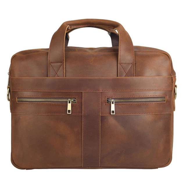 Портфель мягкий кожаный BUFFALO BAGS M2019R коричневый нубук - Фото 1 Портфель мягкий кожаный BUFFALO BAGS M2019R коричневый нубук - изображение 1