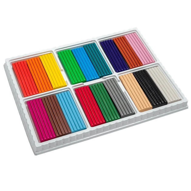 Пластилін 18коль 360гр картон уп CLASSIC ZIBI - изображение 2