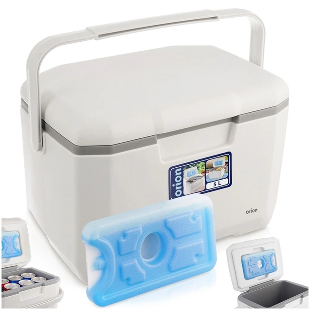 Холодильник туристичний Orion 127314 з охолоджувальним вкладишем 5 л Білий (8592381208738) - зображення 5