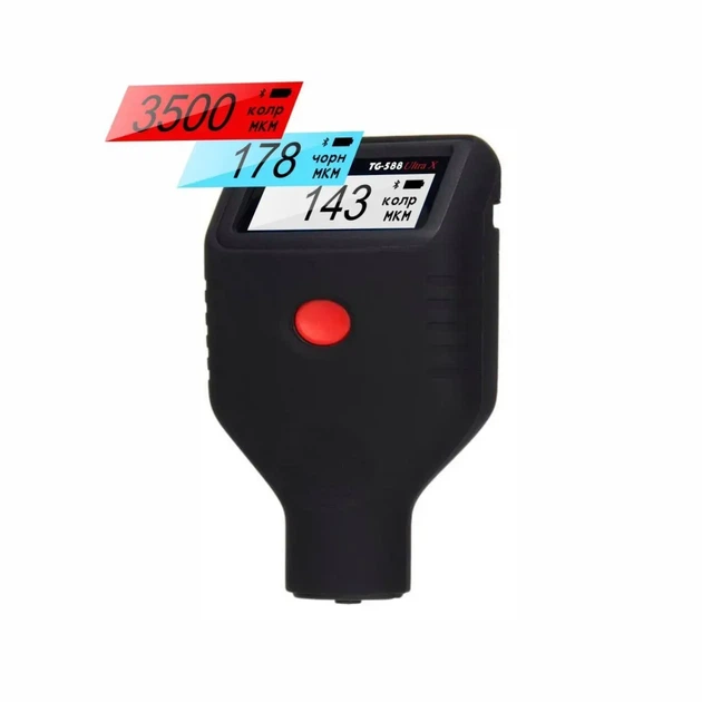 Толщиномер краски Profiline TG-588 Ultra X (5500мкм, Fe/Zn/NFe/Putty, Android/iOS, GPS) - изображение 4