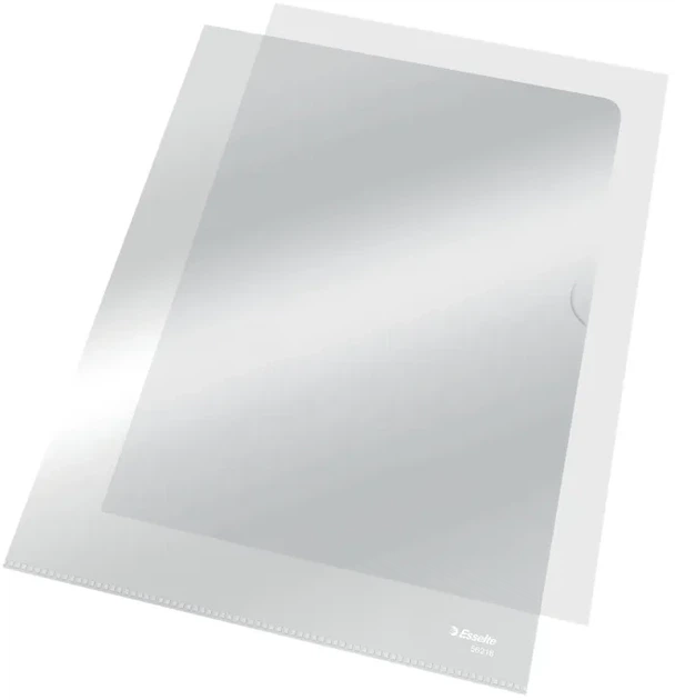 Zestaw teczek narożnych Esselte Polypropylene (PP) A4 100 szt Przezroczyste 56218 (4001536562181) - obraz 2