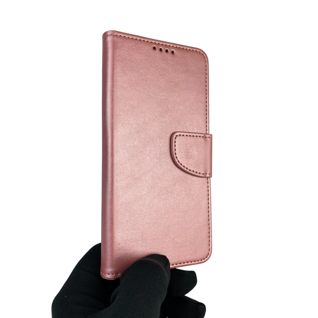 Чохол-книжка для телефона Vivo Y31 шкіряна з магнитною застібкою із відділенням для карток рожева - Фото 2 Чохол-книжка для телефона Vivo Y31 шкіряна з магнитною застібкою із відділенням для карток рожева - зображення 2