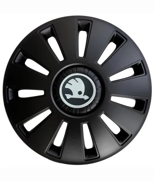 Ковпак колісний Skoda R15 чорний Kenguru REX 4 шт - зображення 2