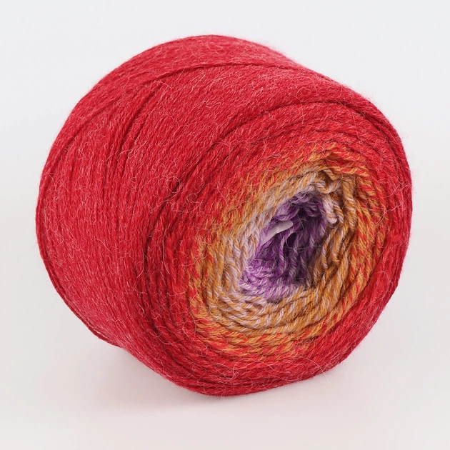 YarnArt Flowers Alpaca, №419 – полушерстяная пряжа 250 г / 940 м, альпака с акрилом, градиентное секционное окрашивание для палантинов, кардиганов - Фото 2 YarnArt Flowers Alpaca, №419 – полушерстяная пряжа 250 г / 940 м, альпака с акрилом, градиентное секционное окрашивание для палантинов, кардиганов - изображение 2