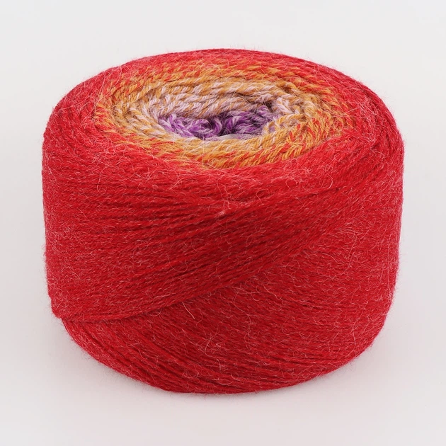 YarnArt Flowers Alpaca, №419 – полушерстяная пряжа 250 г / 940 м, альпака с акрилом, градиентное секционное окрашивание для палантинов, кардиганов - Фото 3 YarnArt Flowers Alpaca, №419 – полушерстяная пряжа 250 г / 940 м, альпака с акрилом, градиентное секционное окрашивание для палантинов, кардиганов - изображение 3