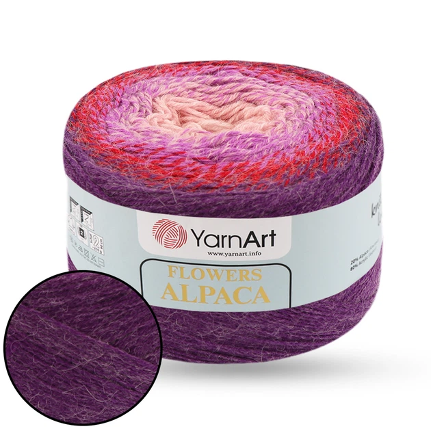 YarnArt Flowers Alpaca, №434 - напіввовняна пряжа 250 г / 940 м