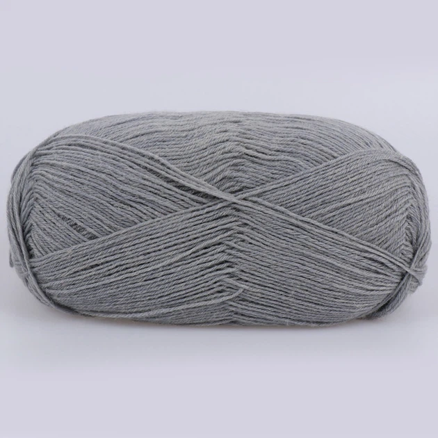 Premium Yarn Winter, Серый №602 - носочная пряжа 100 г / 410 м, 75% шерсть superwash / 25% полиамид, тонкая пряжа для носков и зимних изделий - изображение 3