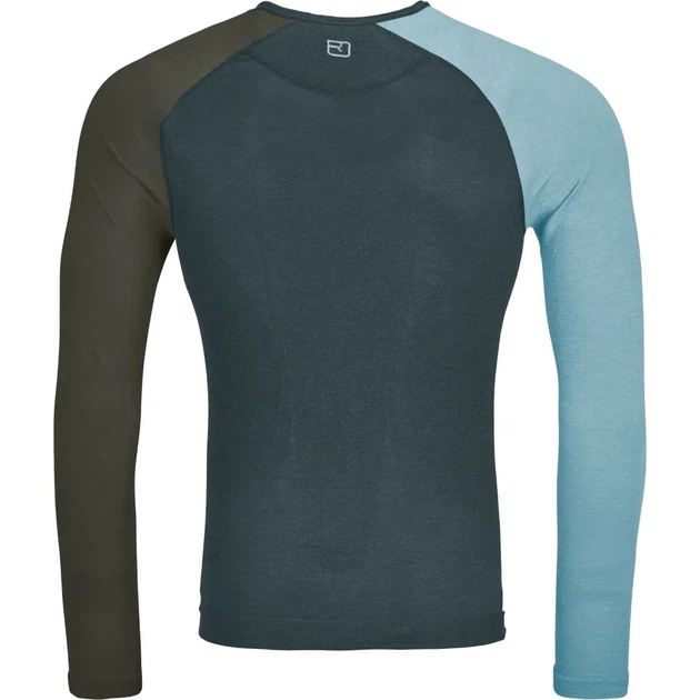 Термофутболка мужская анатомическая Ortovox 120 Comp Light Long Sleeve Mns Dark arctic grey M (100080925) - изображение 5