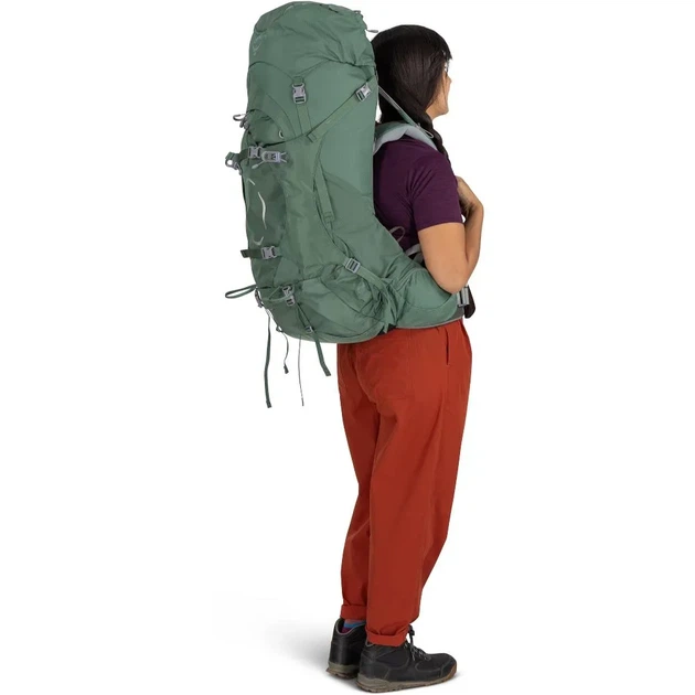 Рюкзак туристичний наплічник Osprey Ariel 55 Koseret Green XS/S (100080046) - зображення 5