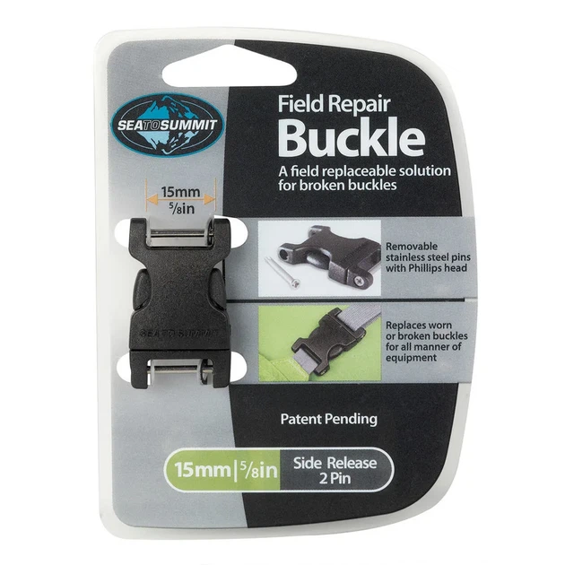 Пряжка для ремней рюкзаков сумок Sea to Summit Buckle Side Release 2 pin 15 mm (100011577) - Фото 1 Пряжка для ремней рюкзаков сумок Sea to Summit Buckle Side Release 2 pin 15 mm (100011577) - изображение 1