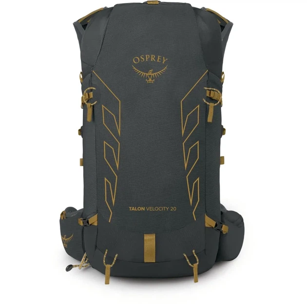 Рюкзак туристичний наплічник Osprey Talon Velocity 20 Dark charcoal/tumbleweed yellow L/XL (100022801) - зображення 2