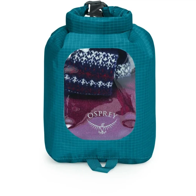 Гермомішок туристичний для сплаву чи походу Osprey DrySack 3L w/Window Waterfront blue (100070810) - Фото 2 Гермомішок туристичний для сплаву чи походу Osprey DrySack 3L w/Window Waterfront blue (100070810) - зображення 2