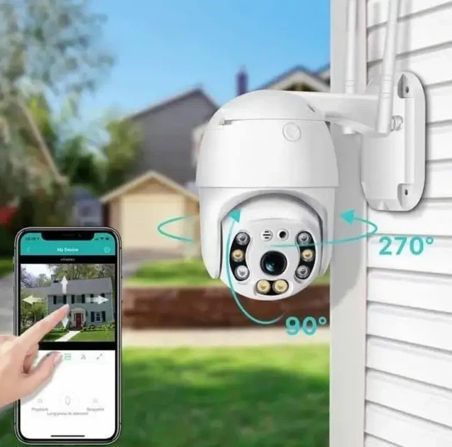 Уличная поворотная IP камера видеонаблюдения WiFi N3 6913 - 2mp ICSee - камера наружного наблюдения для дома - изображение 10