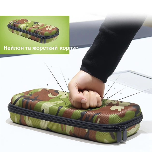 Камуфляжный кейс JYS для Steam Deck и Steam Deck OLED, жёсткий, для переноски - изображение 2