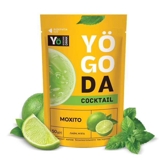 Напій «Мохіто» YOGODA Коктейль 12шт х 50г ШоуБокс 002869 - зображення 4