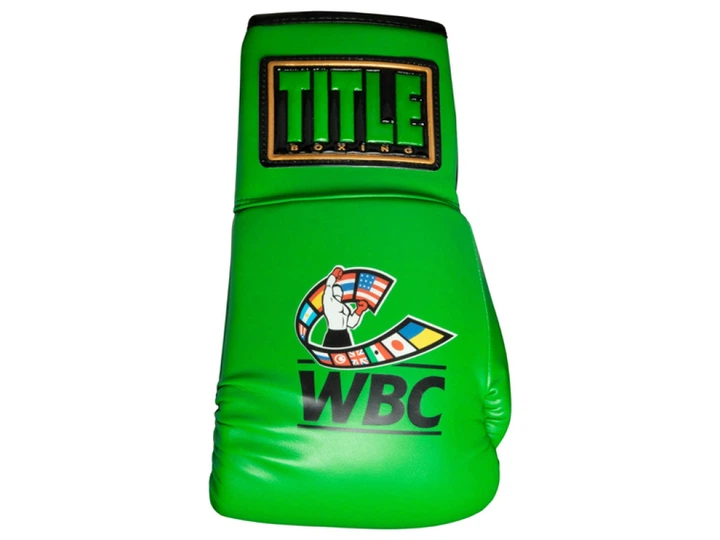 Рукавички для автографів TITLE WBC Autograph Gloves 30 см зелений (5333) - зображення 2