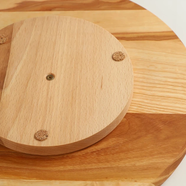 Taca do serwowania przekąsek Kadax obrotowa z drewna naturalnego 33.5 cm (5903699481264) - obraz 8
