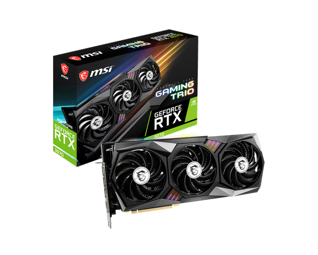 Видеокарта MSI GeForce RTX 3070 GAMING TRIO - Фото 1 Видеокарта MSI GeForce RTX 3070 GAMING TRIO - изображение 1