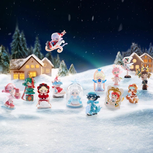 Игрушка-сюрприз Pop Mart с коллекционной фигуркой Azura Серия Warm Christmas (6931571030353) - изображение 5