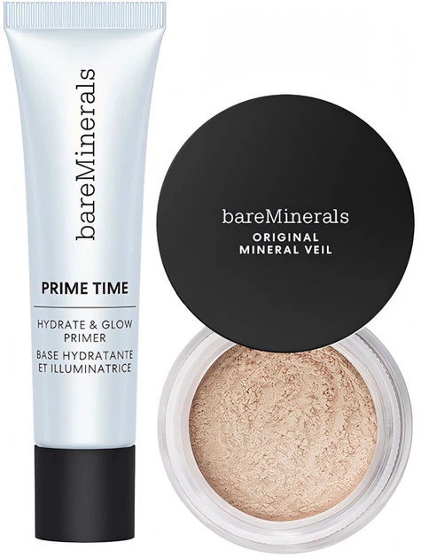 Zestaw kosmetyków do makijażu BareMinerals Complexion Heroes Primer 30 ml + Puder 2 g (194250115871) - obraz 2