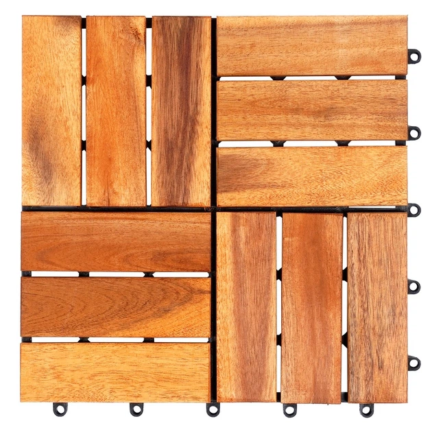 Płytka tarasowa ProGarden 339506 drewniana 30 x 30 cm 9 szt (8720573997904) - obraz 3