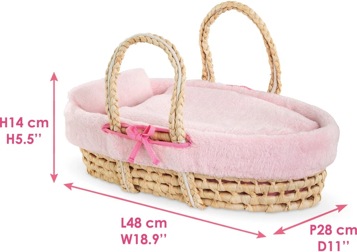 Кошик для перенесення ляльок Corolle Braided Basket 9000141850 (4062013141855) - зображення 3