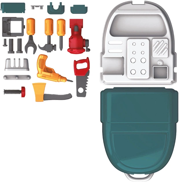 Набір іграшок Toi-Toys Електроінструменти в рюкзаку 21 елемент 38424A (8719904384247) - зображення 3