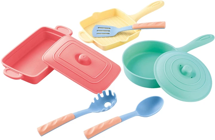Zestaw zabawek PlayGo Casserole & Grill Pan 8 elementów 4824 (4892401048240) - obraz 2