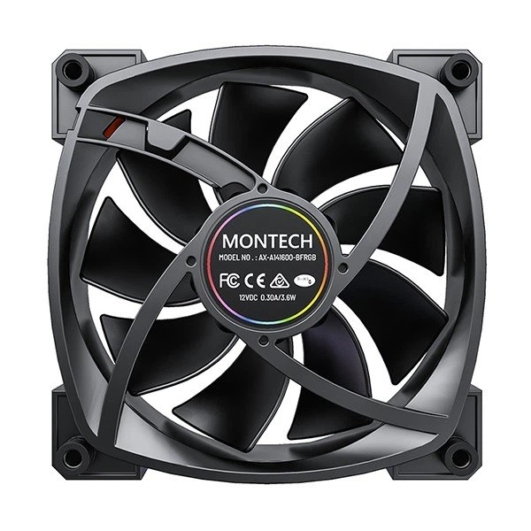 Вентилятор Montech RX140 PWM Black - Фото 5 Вентилятор Montech RX140 PWM Black - изображение 5