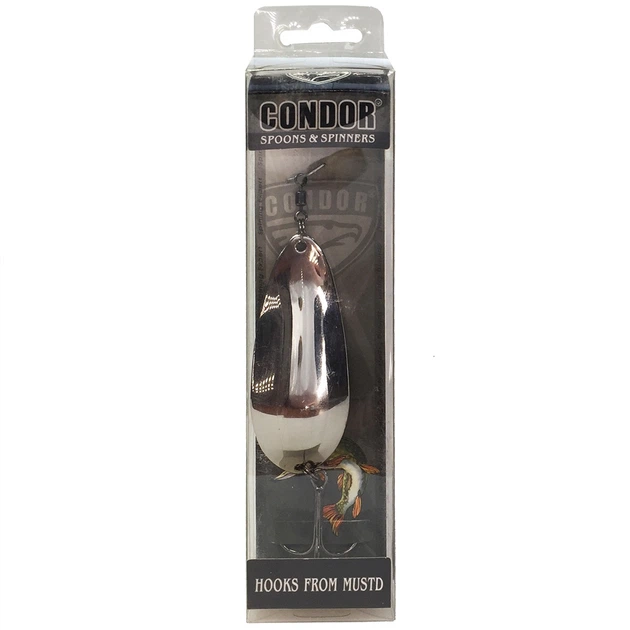 Блесна колебалка из латуни CONDOR FISHING 28гр 73мм #01 (5864_28_01) - изображение 4