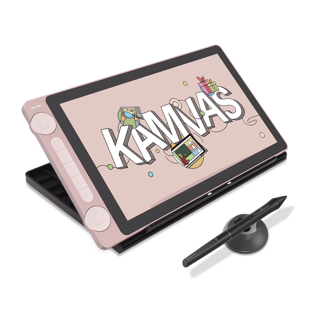 Графічний дисплей Huion Kamvas 13 (Gen 3) pink, 13.3", 5080 LPI, 16384 levels, 1920x1080 - Фото 1 Графічний дисплей Huion Kamvas 13 (Gen 3) pink, 13.3", 5080 LPI, 16384 levels, 1920x1080 - зображення 1