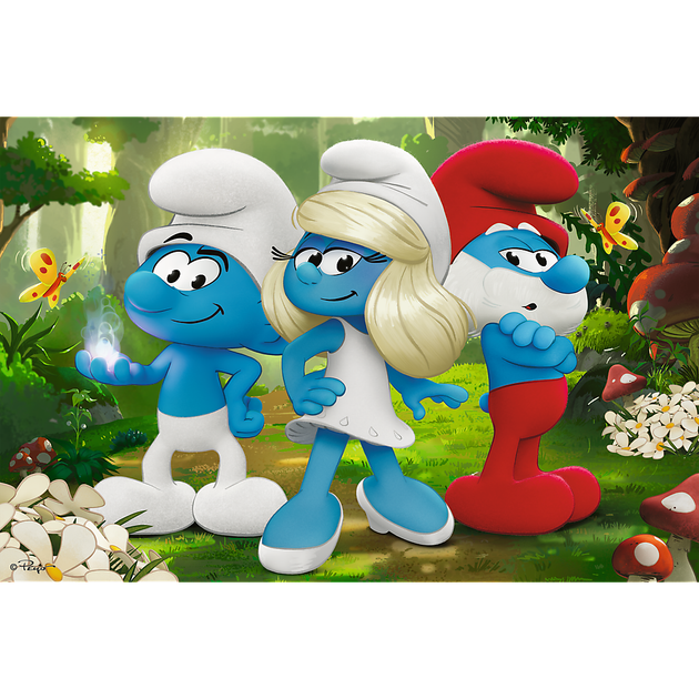 Puzzle Trefl The Smurfs Zaczarowany las 60 elementów 17401 (5900511174014) - obraz 3