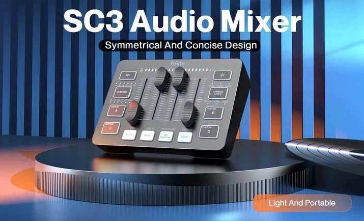 Микшерный пульт Fifine Sound Card (SC3) Black - изображение 6