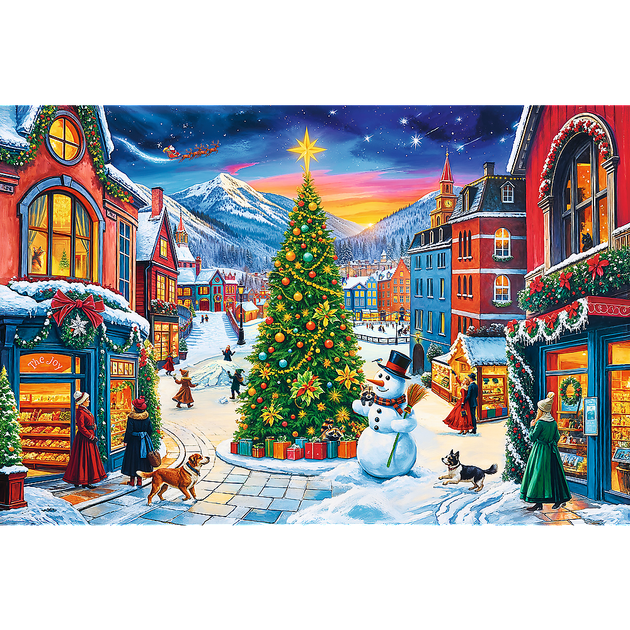 Puzzle Trefl EasyPiece Świąteczna wioska 300 elementów 23104 (5900511231045) - obraz 3