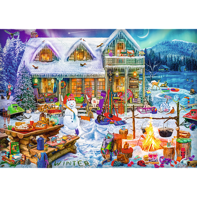 Puzzle Trefl XMAS Zimowy czas 1000 elementów 10948 (5900511109481) - obraz 3