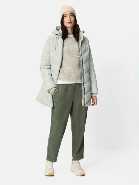Куртка демісезонна подовжена з капюшоном жіноча Camel Active Jacket 320560-6F28-35 42 Сіра (4063366128432) - зображення 3
