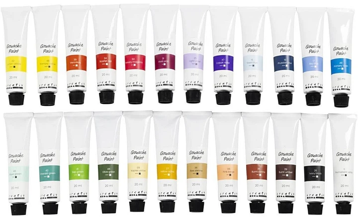 Набір гуашевих фарб Creativ Company різних кольорів 24 х 20 мл (5712854788359) - зображення 2