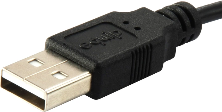 Кабель Equip USB-A Male to micro-USB Male 1 м Black (128594) - зображення 2