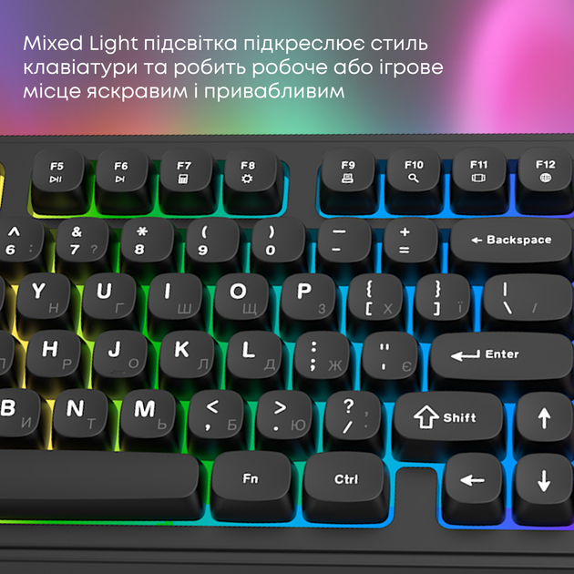 Клавиатура проводная Ajazz AF98 USB Black (AF98-B) - изображение 10