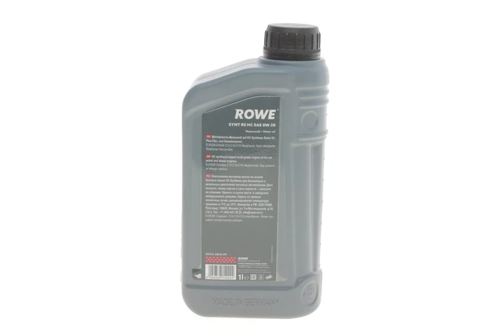 Олива моторна HIGHTEC SYNT RS HC SAE 0W-20 (1 L) Rowe 20134-0010-99 - зображення 3