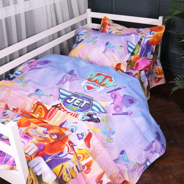 Комплект постільної білизни MirSon Бязь 17-0887 Paw Patrol Girls Dream 110 x 140 см (2200012386828) - Фото 4 Комплект постільної білизни MirSon Бязь 17-0887 Paw Patrol Girls Dream 110 x 140 см (2200012386828) - зображення 4