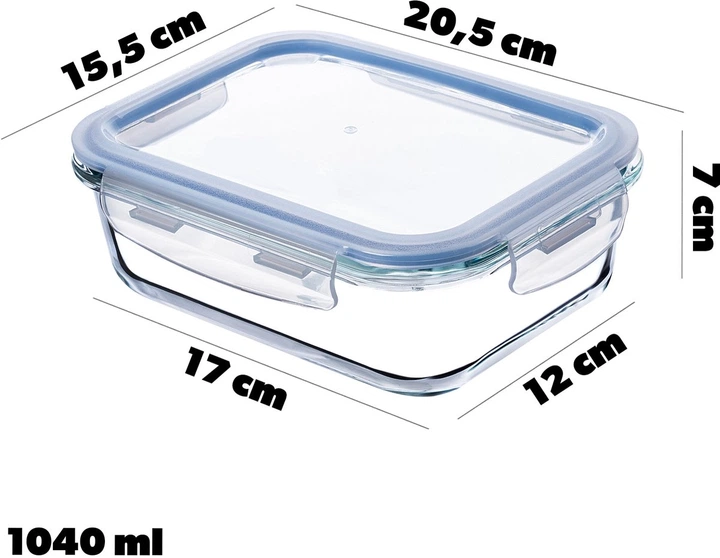 Pojemniki Kadax szklane z pokrywką 3 szt (5903699496701) - obraz 3