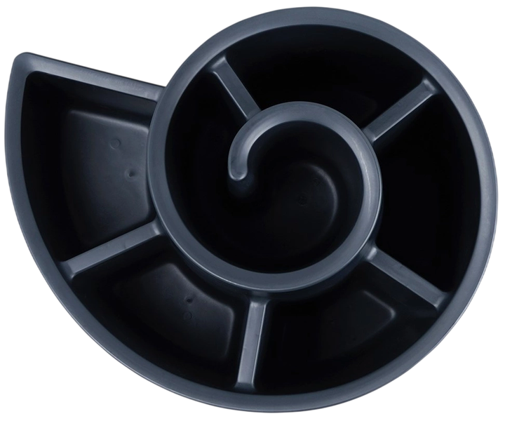 Kwietnik ogrodowy Vilde plastikowy spiralny 53 x 43.5 x 32.5 cm Czarny (8721037033213) - obraz 4