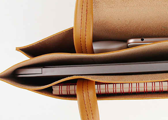 Сумка-чохол для ноутбука 15.6"/16" PU шкіра, Синя - изображение 5