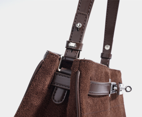 Жіноча сумка Kelly Bag із натуральної шкіри, Brown - изображение 9