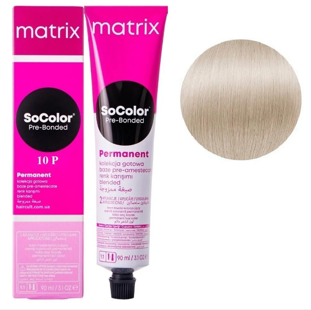 Крем-краска Matrix SoColor Pre-Bonded Cream №10P Очень-очень светлый блондин жемчужный 90 мл (26581WB) - Фото 1 Крем-краска Matrix SoColor Pre-Bonded Cream №10P Очень-очень светлый блондин жемчужный 90 мл (26581WB) - изображение 1