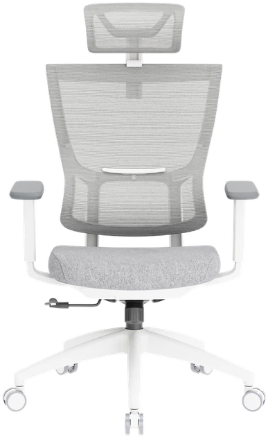 Крісло офісне OfficePro Elegant OC600-W-LG-LG - изображение 2